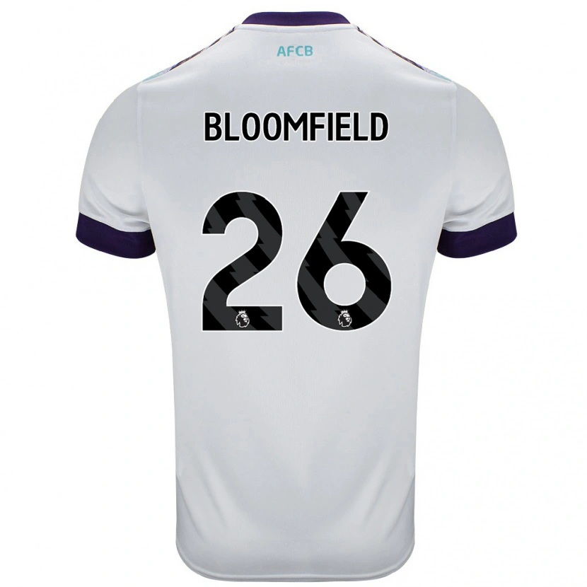 Danxen Kid Erin Bloomfield #26 White Green Purple Away Jersey 2024/25 T-Shirt