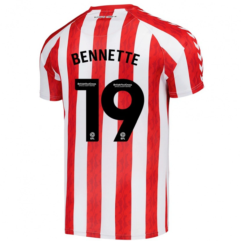 Danxen Men Jewison Bennette #19 Red White Home Jersey 2024/25 T-Shirt