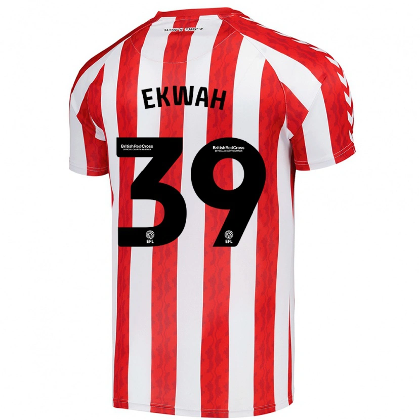 Danxen Men Pierre Ekwah #39 Red White Home Jersey 2024/25 T-Shirt