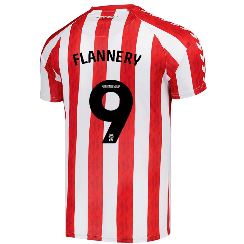 Danxen Men Keira Flannery #9 Red White Home Jersey 2024/25 T-Shirt