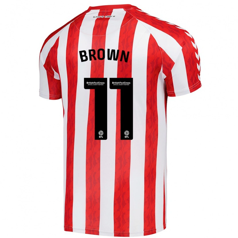 Danxen Men Jessica Brown #11 Red White Home Jersey 2024/25 T-Shirt