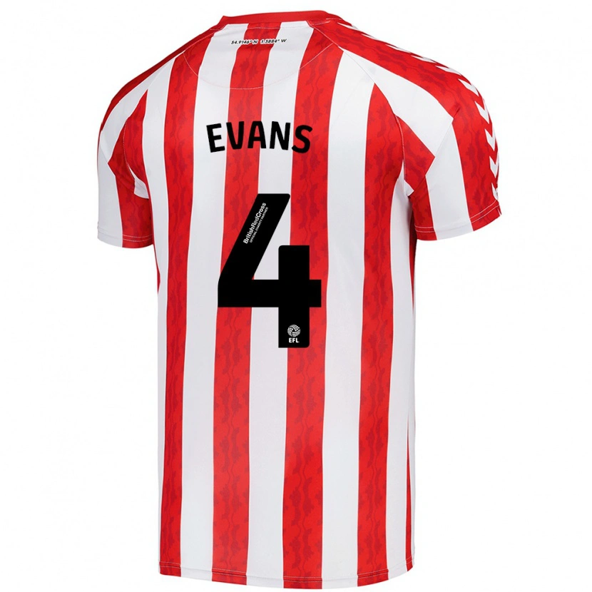 Danxen Men Corry Evans #4 Red White Home Jersey 2024/25 T-Shirt