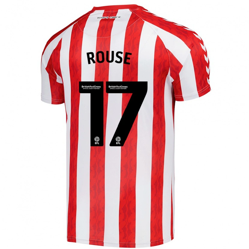 Danxen Men Mollie Rouse #17 Red White Home Jersey 2024/25 T-Shirt