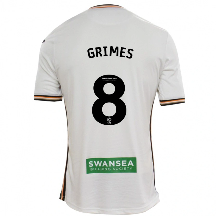 Danxen Men Matt Grimes #8 White Home Jersey 2024/25 T-Shirt