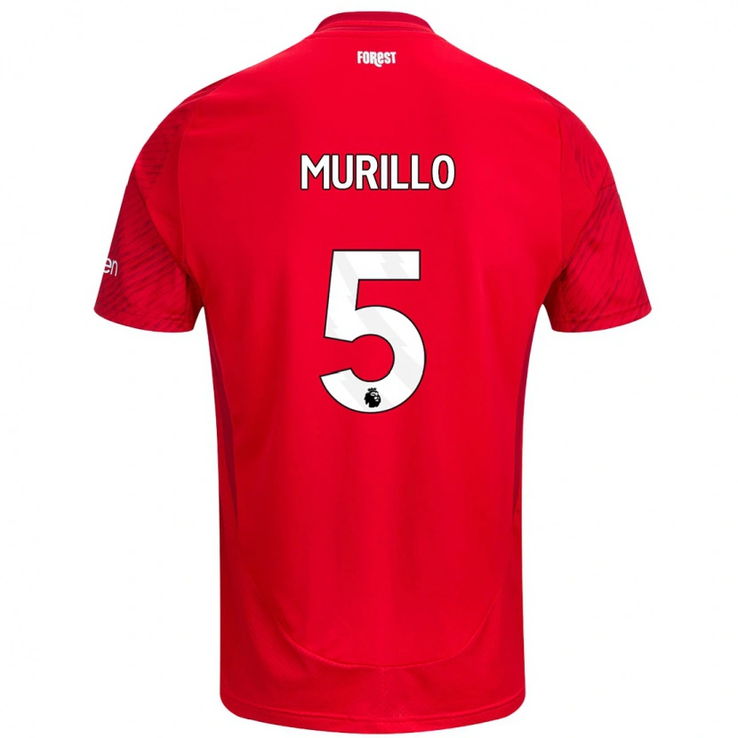 Danxen Men Murillo #5 Red White Home Jersey 2024/25 T-Shirt