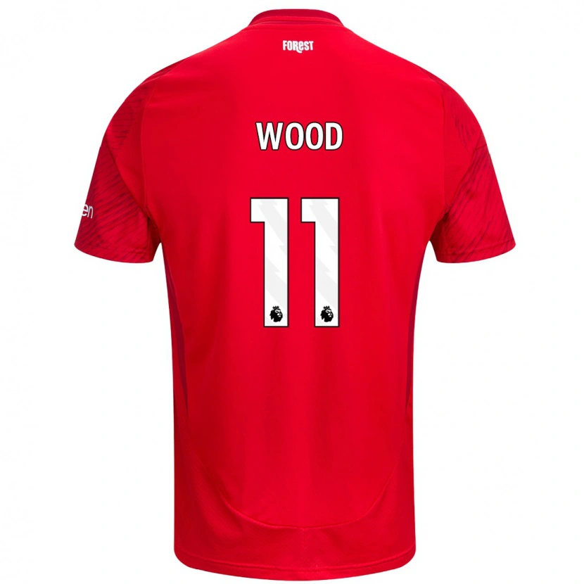 Danxen Men Chris Wood #11 Red White Home Jersey 2024/25 T-Shirt