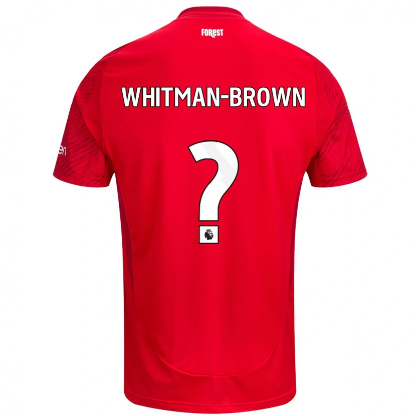 Danxen Men Chae Whitman-Brown #0 Red White Home Jersey 2024/25 T-Shirt