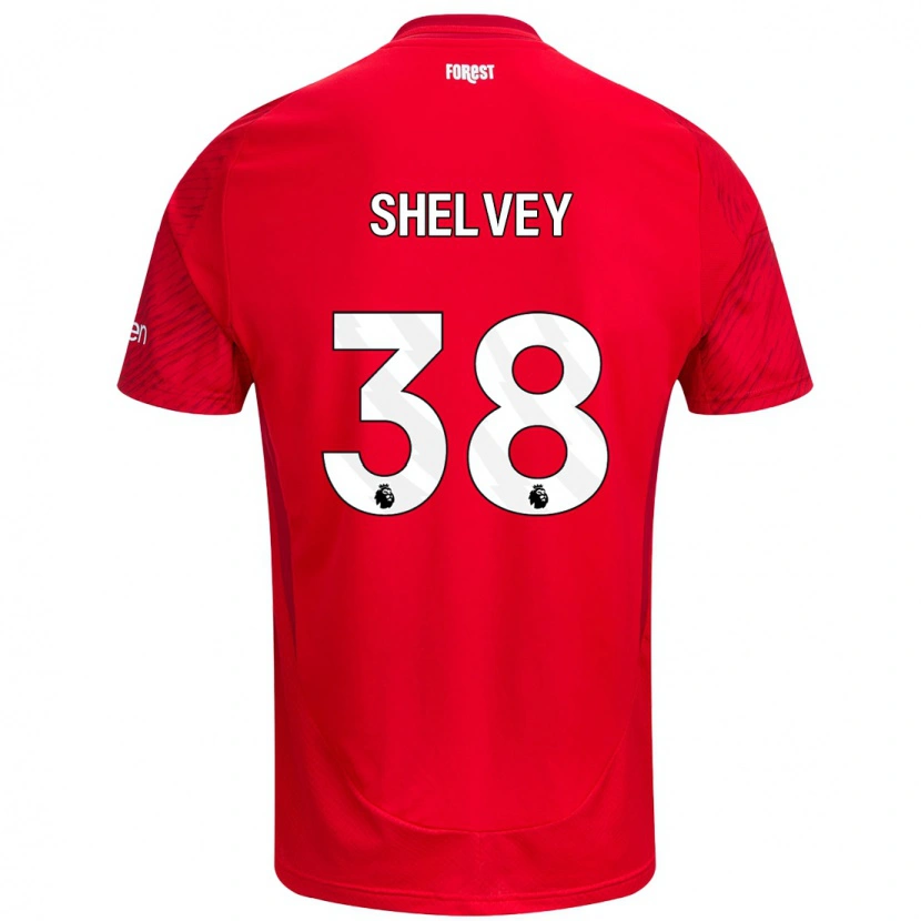 Danxen Men George Shelvey #38 Red White Home Jersey 2024/25 T-Shirt