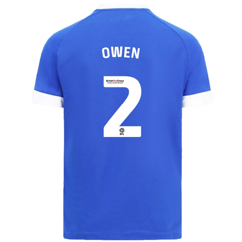 Danxen Men Lisa Owen #2 Sky Blue Home Jersey 2024/25 T-Shirt