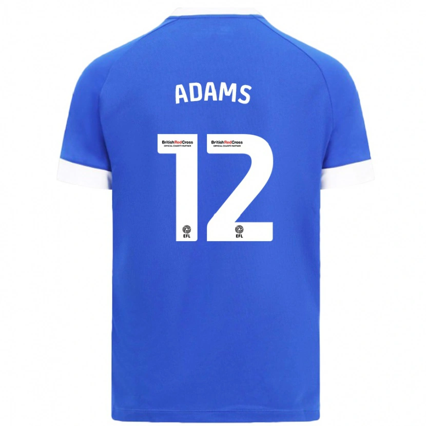 Danxen Men Kelly Adams #12 Sky Blue Home Jersey 2024/25 T-Shirt