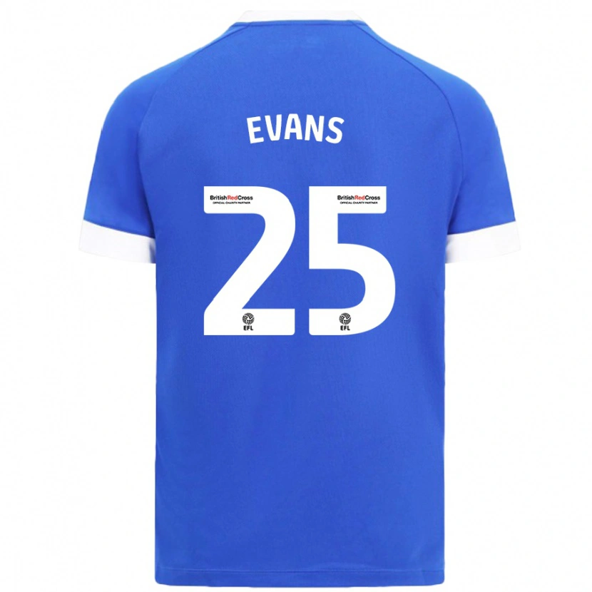 Danxen Men Kieron Evans #25 Sky Blue Home Jersey 2024/25 T-Shirt