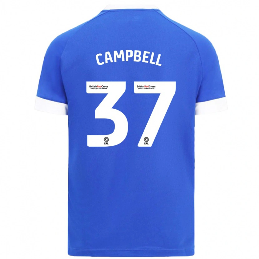 Danxen Men Vontae Daley-Campbell #37 Sky Blue Home Jersey 2024/25 T-Shirt