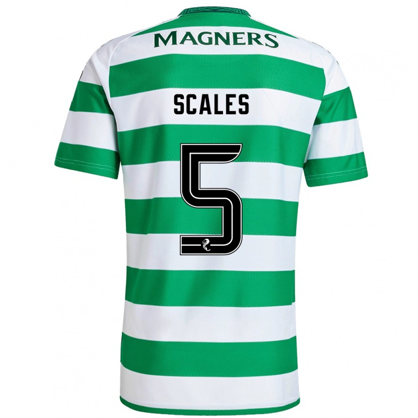 Danxen Men Liam Scales #5 Green White Home Jersey 2024/25 T-Shirt