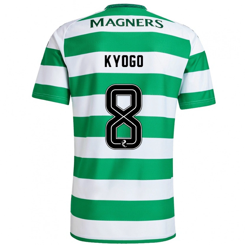 Danxen Men Kyogo Furuhashi #8 Green White Home Jersey 2024/25 T-Shirt