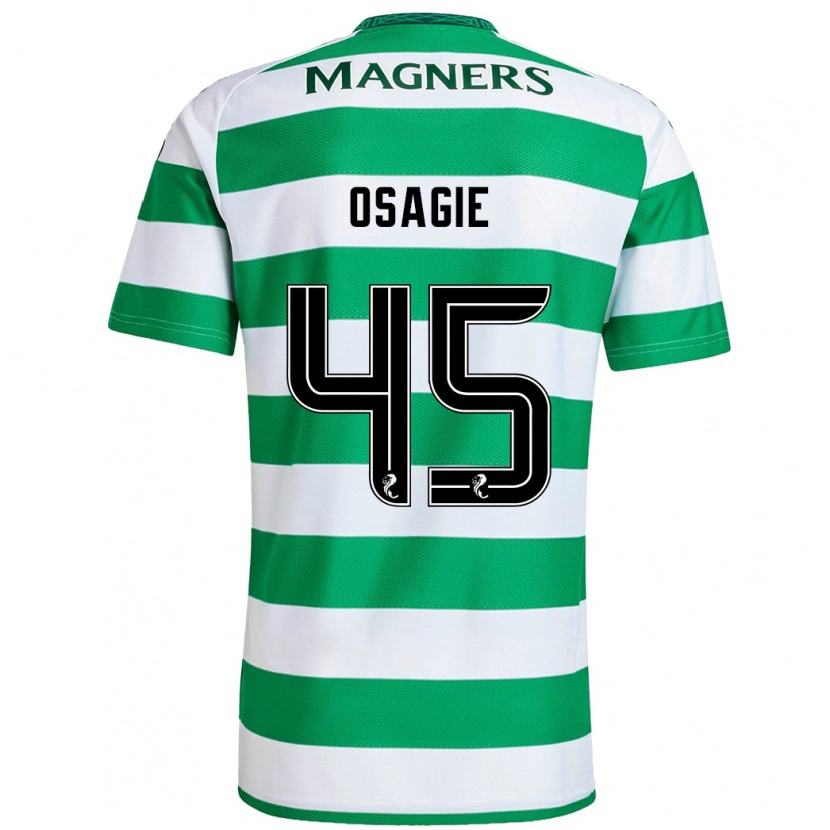 Danxen Men Justin Osagie #45 Green White Home Jersey 2024/25 T-Shirt