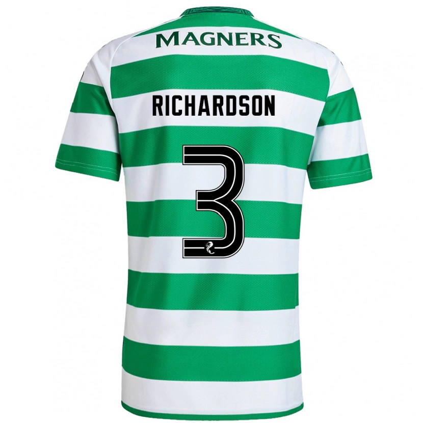 Danxen Men Amy Richardson #3 Green White Home Jersey 2024/25 T-Shirt