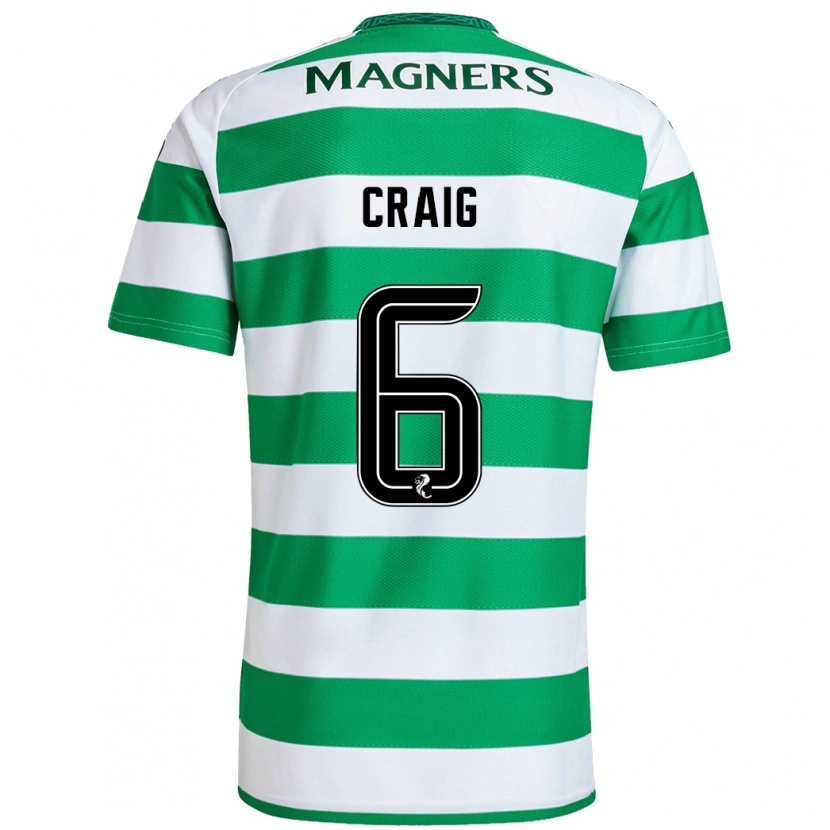 Danxen Men Chloe Craig #6 Green White Home Jersey 2024/25 T-Shirt