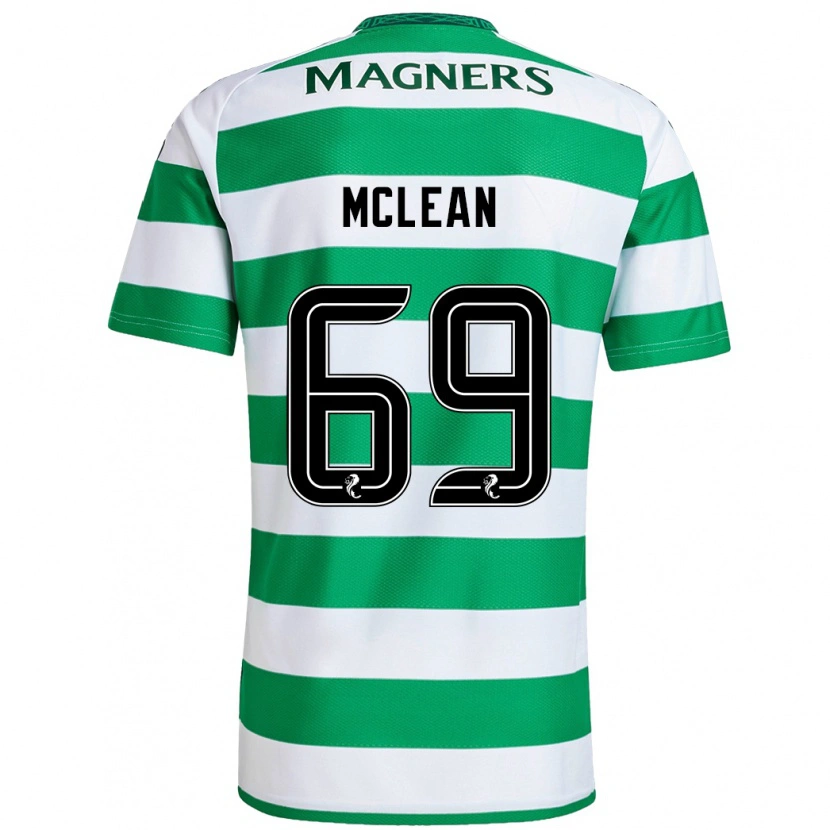 Danxen Men Kai Mclean #69 Green White Home Jersey 2024/25 T-Shirt