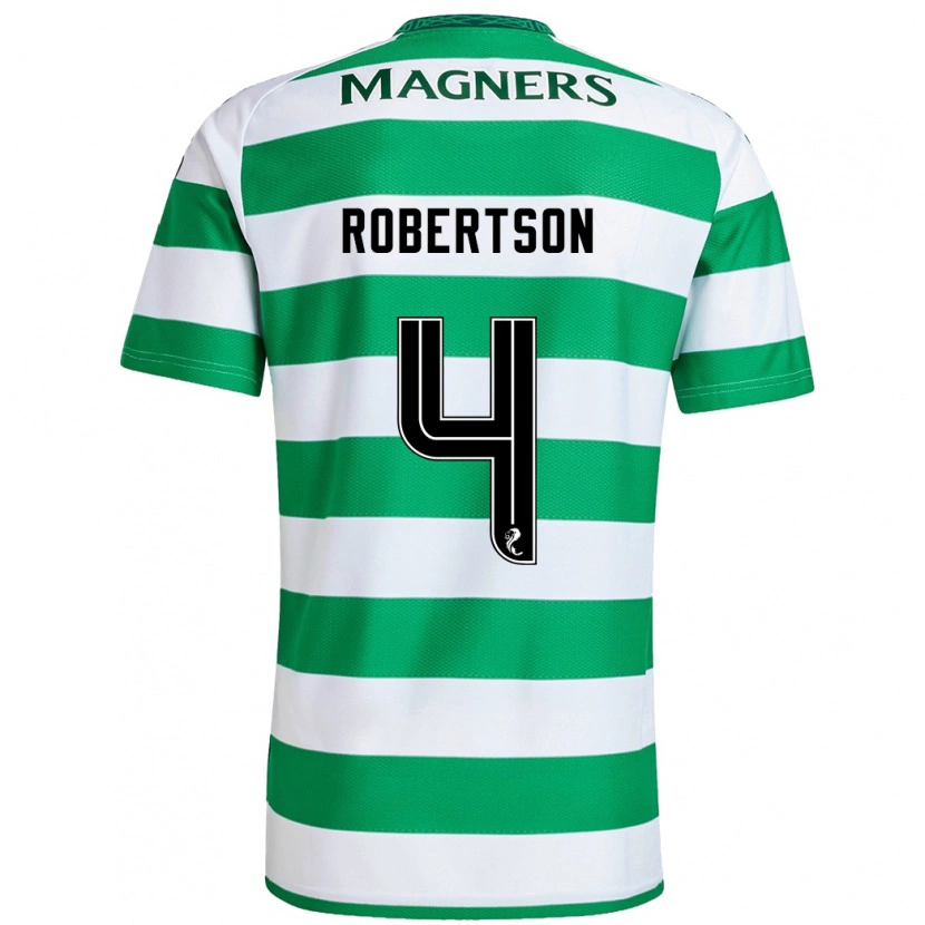 Danxen Men Lisa Robertson #4 Green White Home Jersey 2024/25 T-Shirt