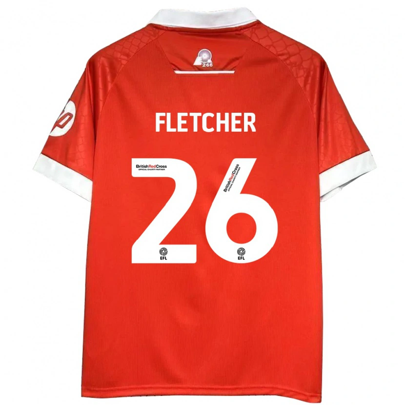 Danxen Men Steven Fletcher #26 Red White Home Jersey 2024/25 T-Shirt