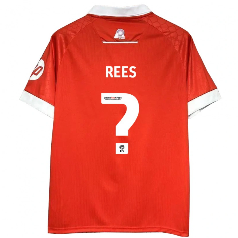 Danxen Men Joe Rees #0 Red White Home Jersey 2024/25 T-Shirt