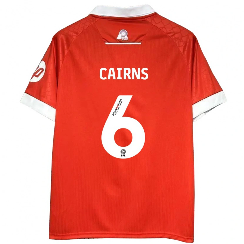 Danxen Men Brooke Cairns #6 Red White Home Jersey 2024/25 T-Shirt