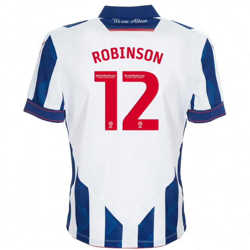 Danxen Men Leanne Robinson #12 White Dark Blue Home Jersey 2024/25 T-Shirt