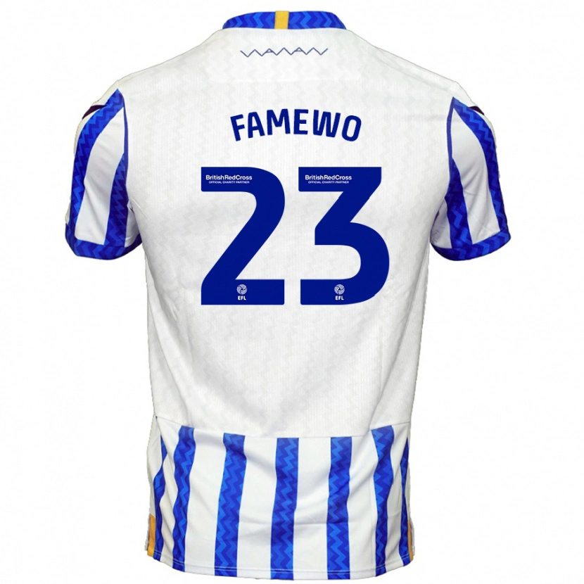 Danxen Men Akin Famewo #23 Blue White Home Jersey 2024/25 T-Shirt