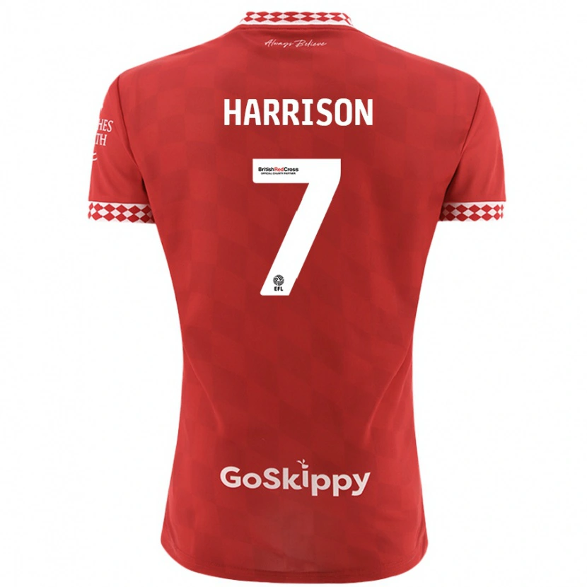 Danxen Men Abi Harrison #7 Red Home Jersey 2024/25 T-Shirt