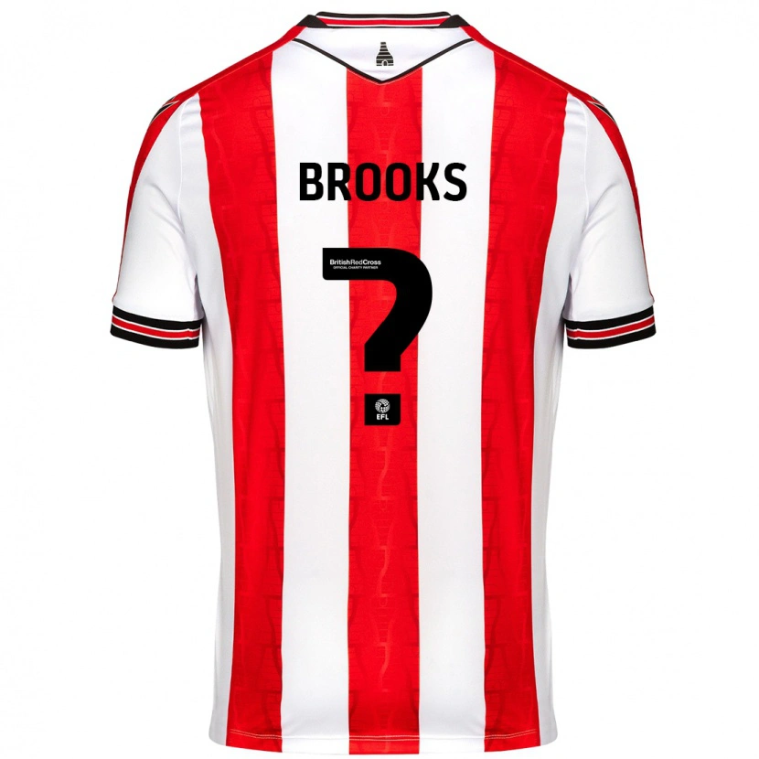 Danxen Men Alfie Brooks #0 Red White Home Jersey 2024/25 T-Shirt