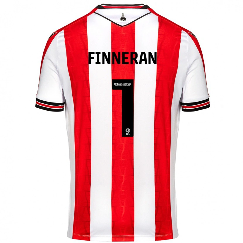 Danxen Men Ellie Finneran #1 Red White Home Jersey 2024/25 T-Shirt