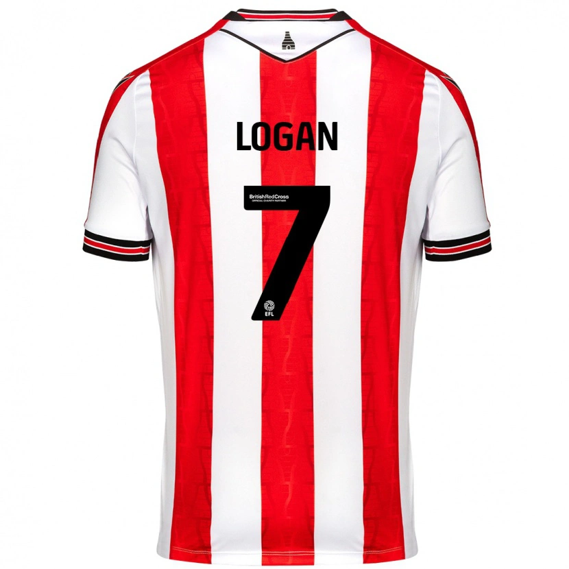 Danxen Men Heidi Logan #7 Red White Home Jersey 2024/25 T-Shirt