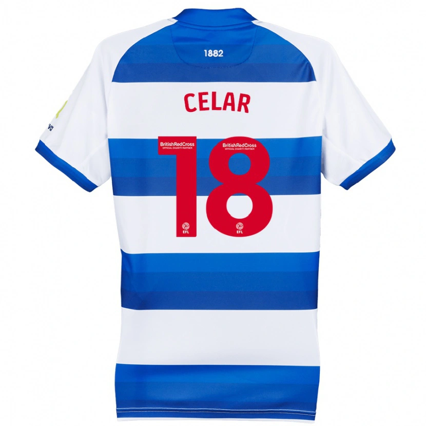 Danxen Men Zan Celar #18 White Blue Home Jersey 2024/25 T-Shirt