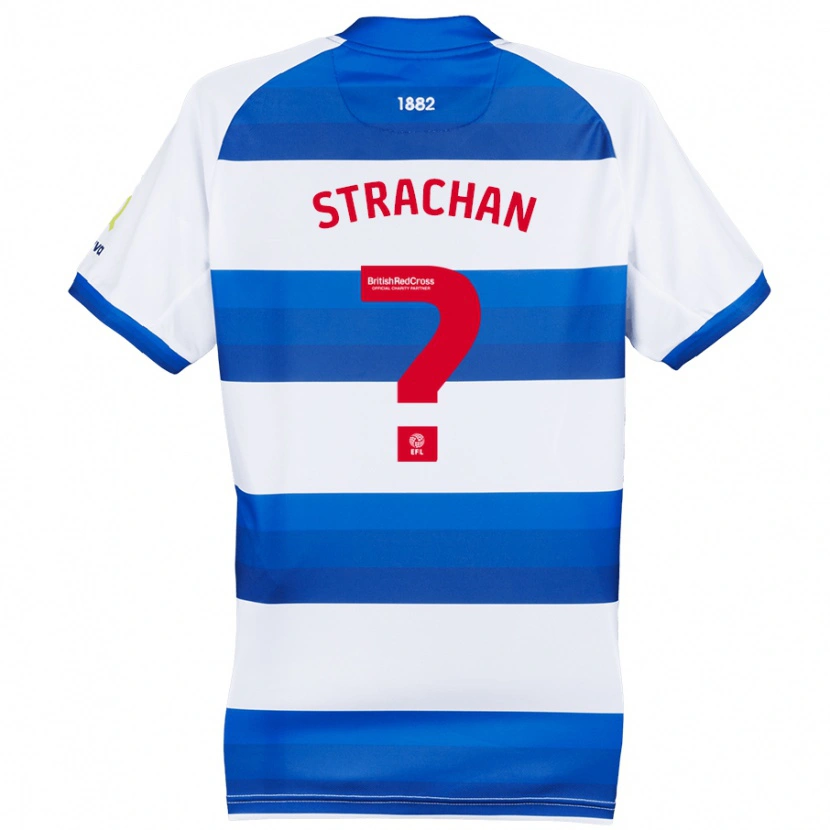 Danxen Men Lorenzo Strachan #0 White Blue Home Jersey 2024/25 T-Shirt