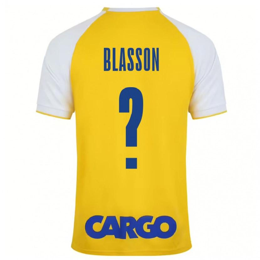 Danxen Men Ariel Blasson #0 Yellow White Home Jersey 2024/25 T-Shirt