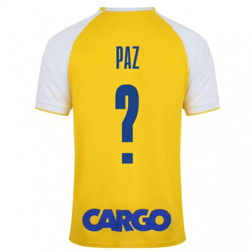 Danxen Men Jonathan Paz #0 Yellow White Home Jersey 2024/25 T-Shirt