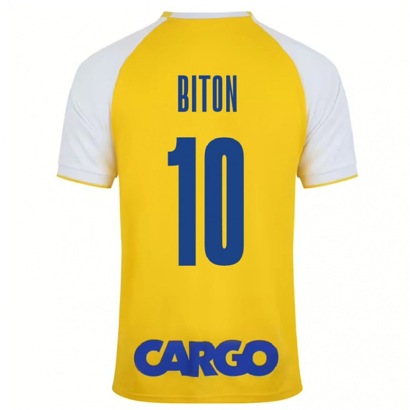 Danxen Men Dan Biton #10 Yellow White Home Jersey 2024/25 T-Shirt