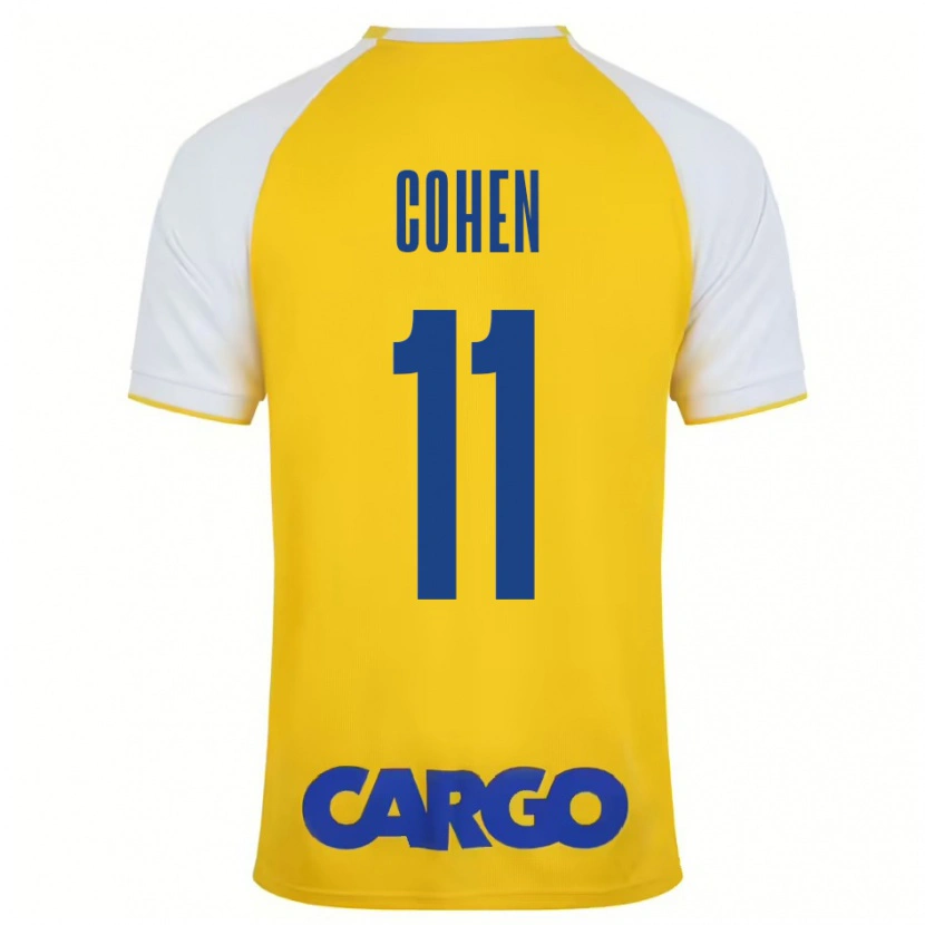 Danxen Men Yonatan Cohen #11 Yellow White Home Jersey 2024/25 T-Shirt