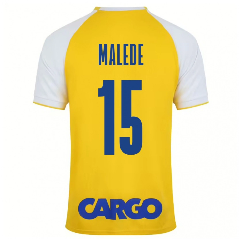 Danxen Men Yonas Malede #15 Yellow White Home Jersey 2024/25 T-Shirt