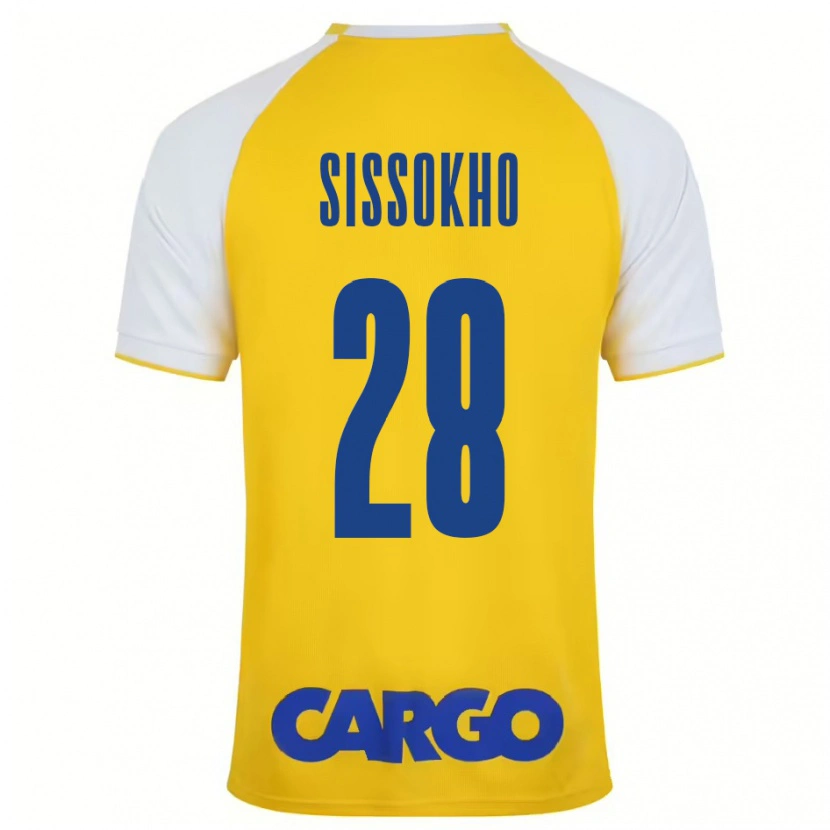 Danxen Men Issouf Sissokho #28 Yellow White Home Jersey 2024/25 T-Shirt