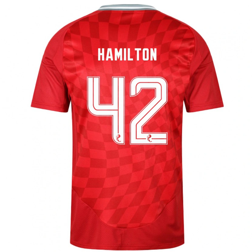 Danxen Men Brendan Hamilton #42 Red Home Jersey 2024/25 T-Shirt