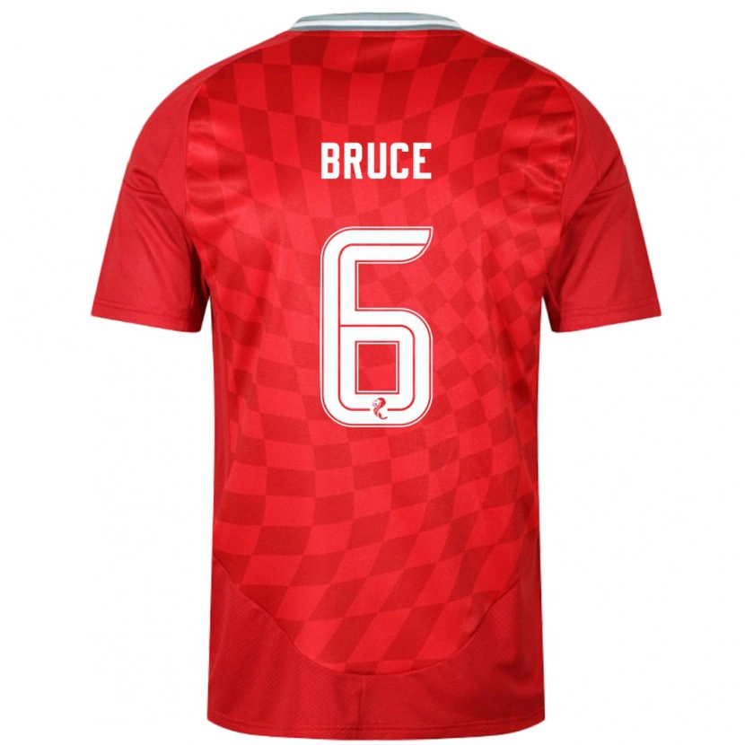 Danxen Men Natasha Bruce #6 Red Home Jersey 2024/25 T-Shirt