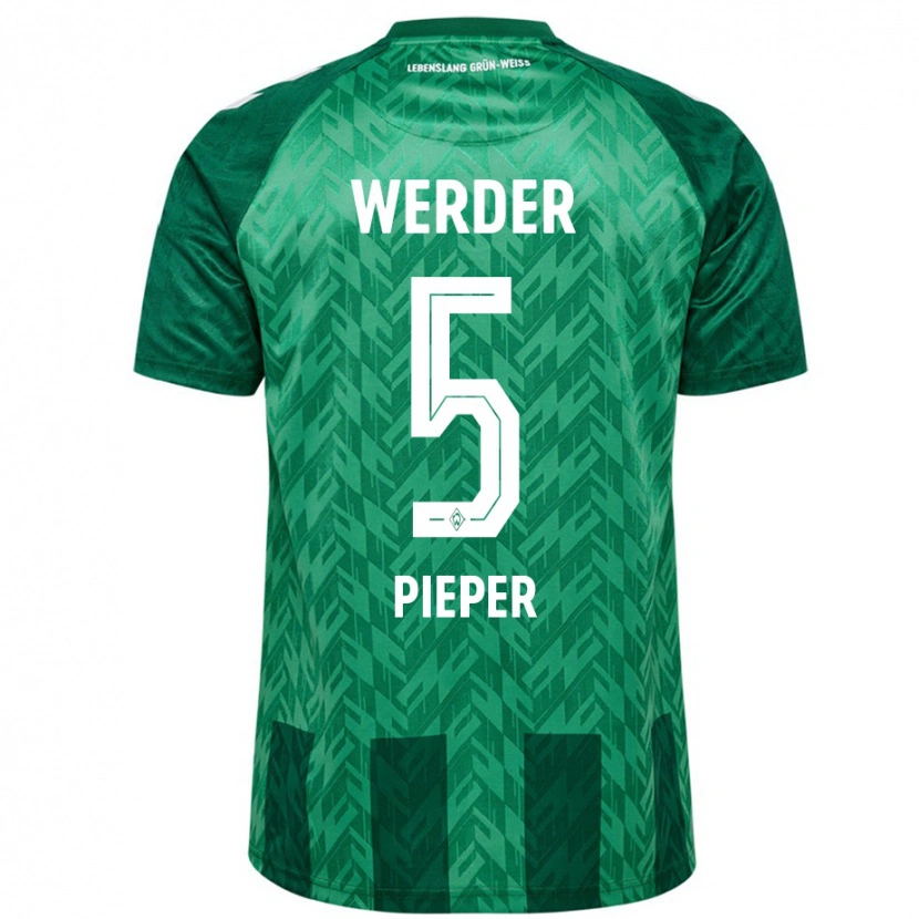 Danxen Men Amos Pieper #5 Green Home Jersey 2024/25 T-Shirt