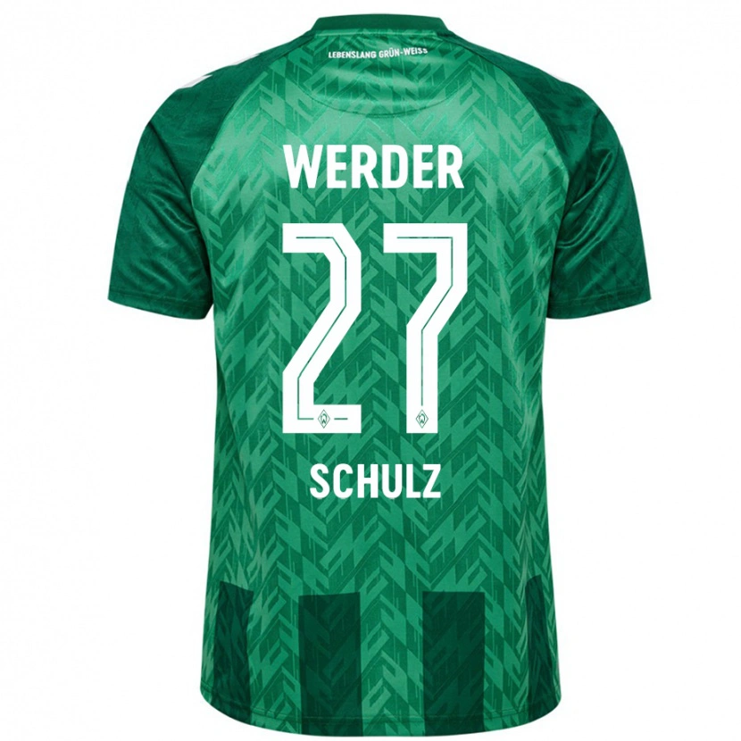 Danxen Men Ole Schulz #27 Green Home Jersey 2024/25 T-Shirt