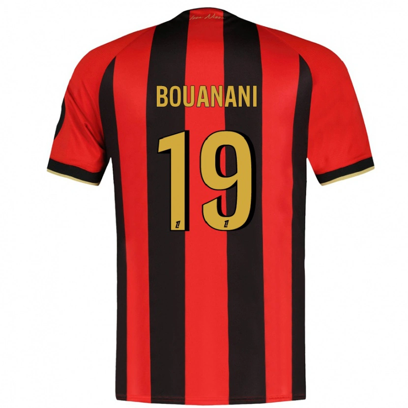 Danxen Men Badredine Bouanani #19 Red Black Home Jersey 2024/25 T-Shirt