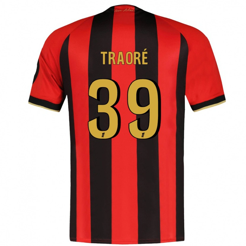 Danxen Men Daouda Traoré #39 Red Black Home Jersey 2024/25 T-Shirt