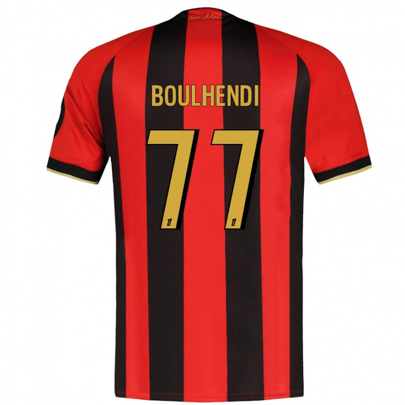 Danxen Men Teddy Boulhendi #77 Red Black Home Jersey 2024/25 T-Shirt