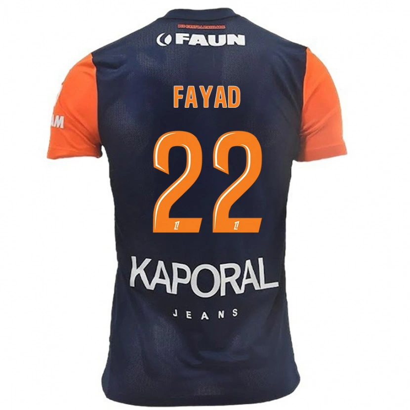 Danxen Men Khalil Fayad #22 Navy Blue Orange Home Jersey 2024/25 T-Shirt