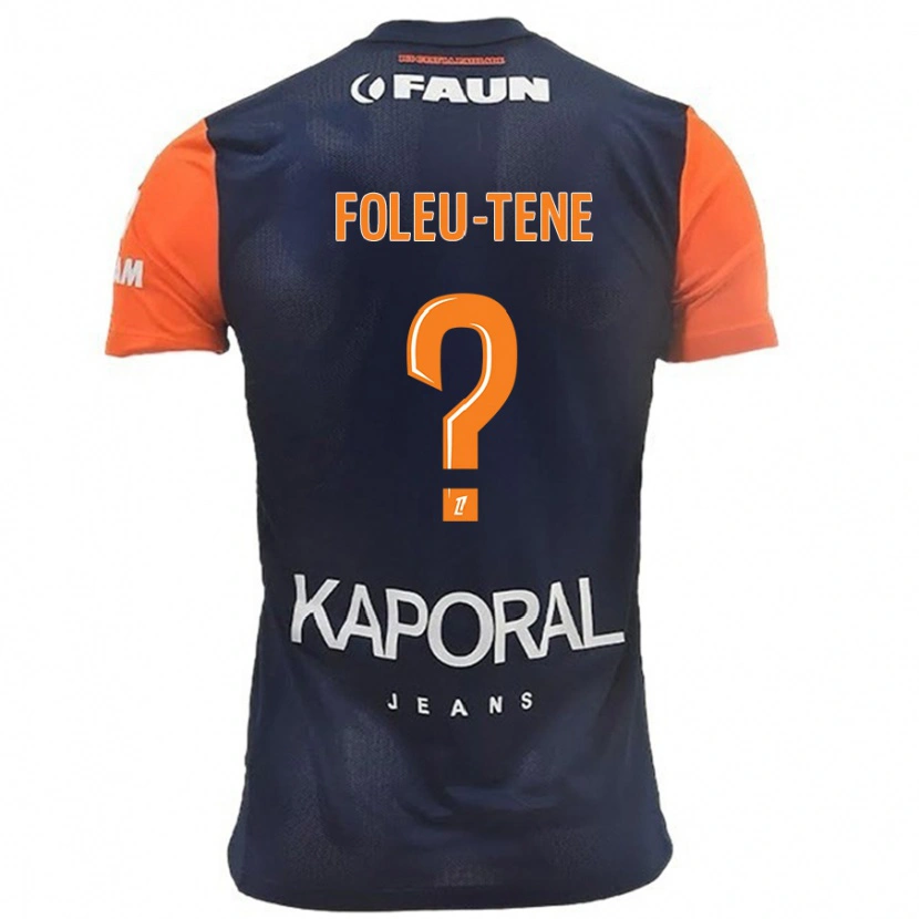 Danxen Men Kévin Foleu-Tene #0 Navy Blue Orange Home Jersey 2024/25 T-Shirt