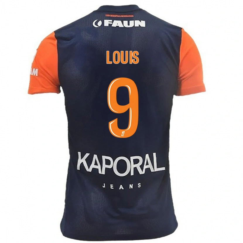 Danxen Men Kethna Louis #9 Navy Blue Orange Home Jersey 2024/25 T-Shirt